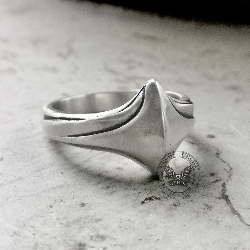 Flying Wing Sterling Silver Ring | Gthic.com