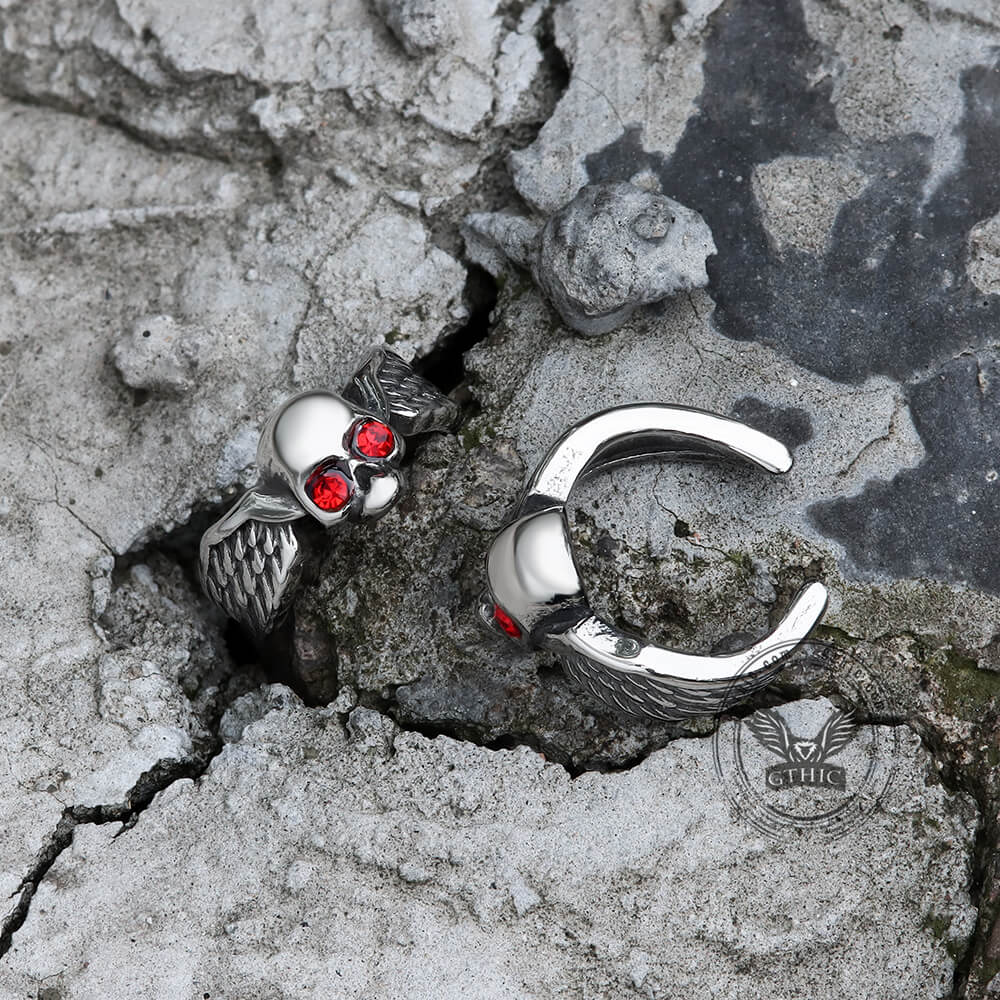 Free Soul Stainless Steel Biker Ear Clips | Gthic.com