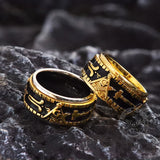 Freemasonry Symbol Stainless Steel Spinner Ring | Gthic.com