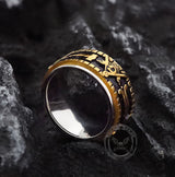 Freemasonry Symbol Stainless Steel Spinner Ring