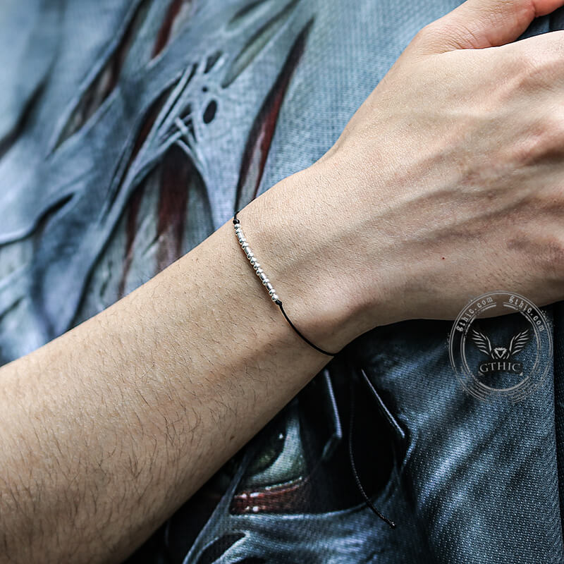 Friend Morse Code Sterling Silver Bracelet