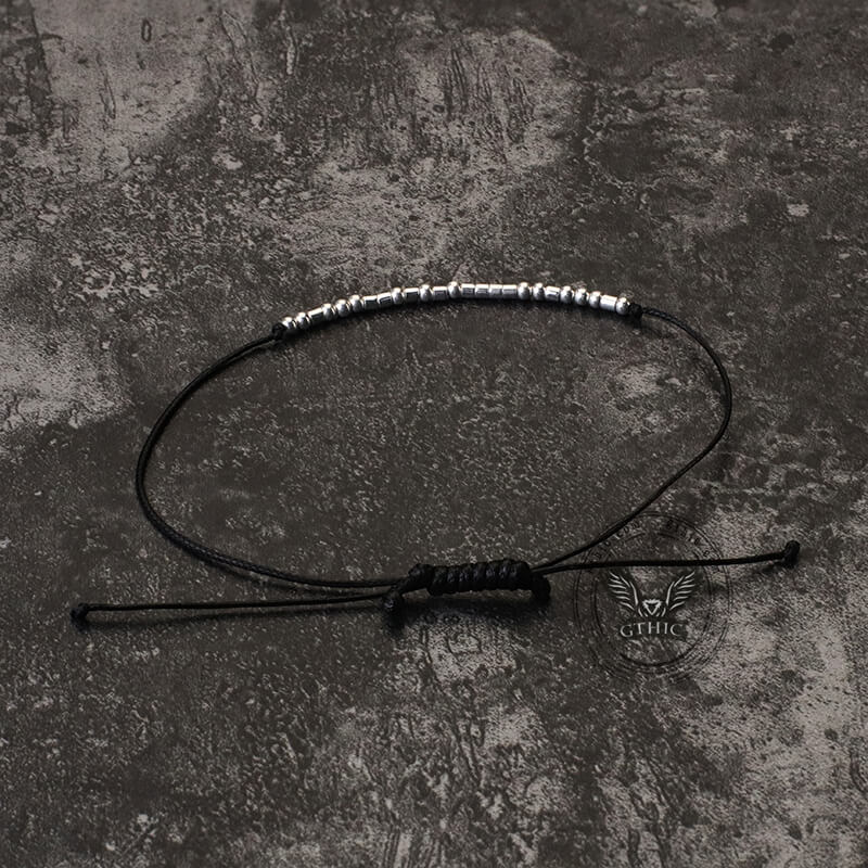 Fuck Off Morse Code Sterling Silver Bracelet