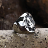Gear Helmet Stainless Steel Skull Ring