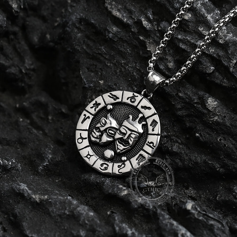 Gemini Stainless Steel Pendant 03 | Gthic.com