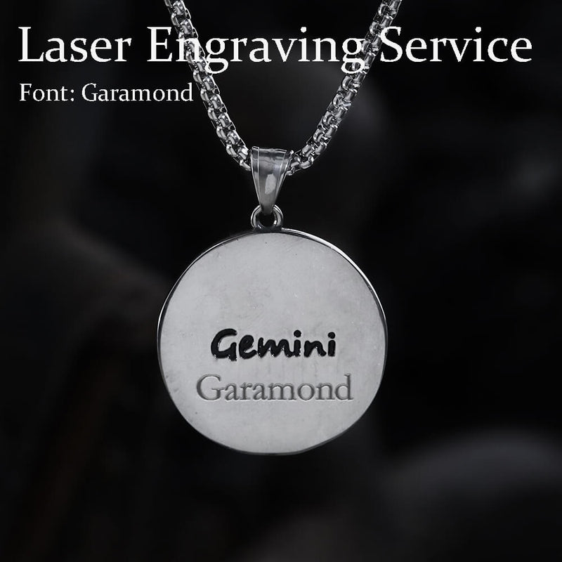 Gemini Stainless Steel Pendant