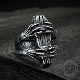 Ghost Claw Coffin Stainless Steel Ring 03 | Gthic.com