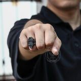 Ghost Claw Coffin Stainless Steel Ring 02 | Gthic.com