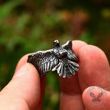 Goshawk Eagle Stainless Steel Animal Ring | Gthic.com