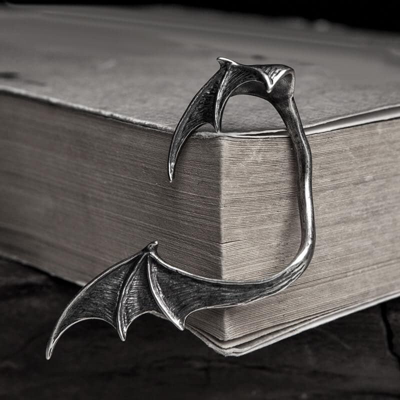 Gothic Bat Wing Sterling Silver Stud Earrings | Gthic.com