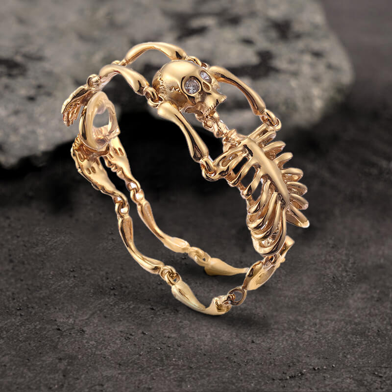 Gothic Body Skull Stainless Steel Bracelet | Gthic.com