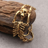 Gothic Body Skull Stainless Steel Bracelet | Gthic.com