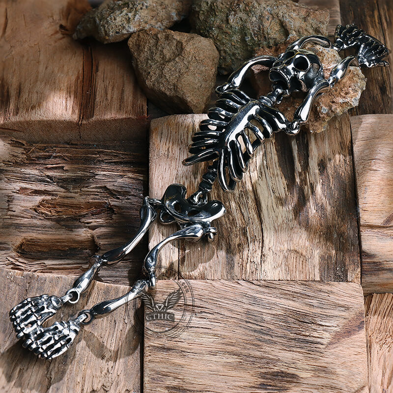 Gothic Body Skull Stainless Steel Bracelet | Gthic.com