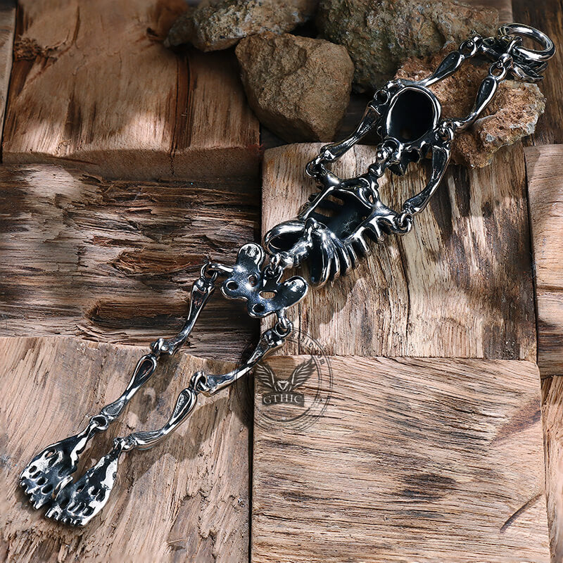 Gothic Body Skull Stainless Steel Bracelet