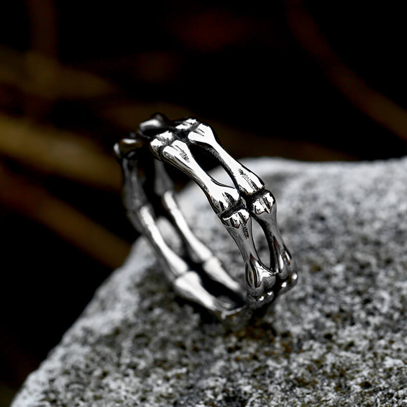 Gothic Punk Skull Ring With Bottle Opener – Stainless Steel, Sizes 7-13, Silver