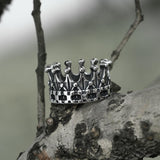 Gothic Crown Stainless Steel Punk Ring 01 | Gthic.com
