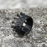 Gothic Crown Stainless Steel Punk Ring