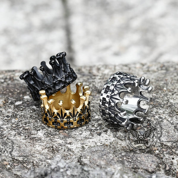 Stainless Steel Crown Rings, Crown Ring Jewelry Men