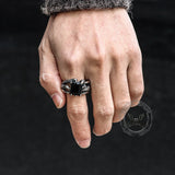 Gothic Dragon Claw Stainless Steel Gem Ring | Gthic.com