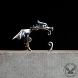 Gothic Dragon Sterling Silver Ear Clip Earring | Gthic.com