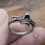 Gothic Ferocious Skull Stainless Steel Ring | Gthic.com