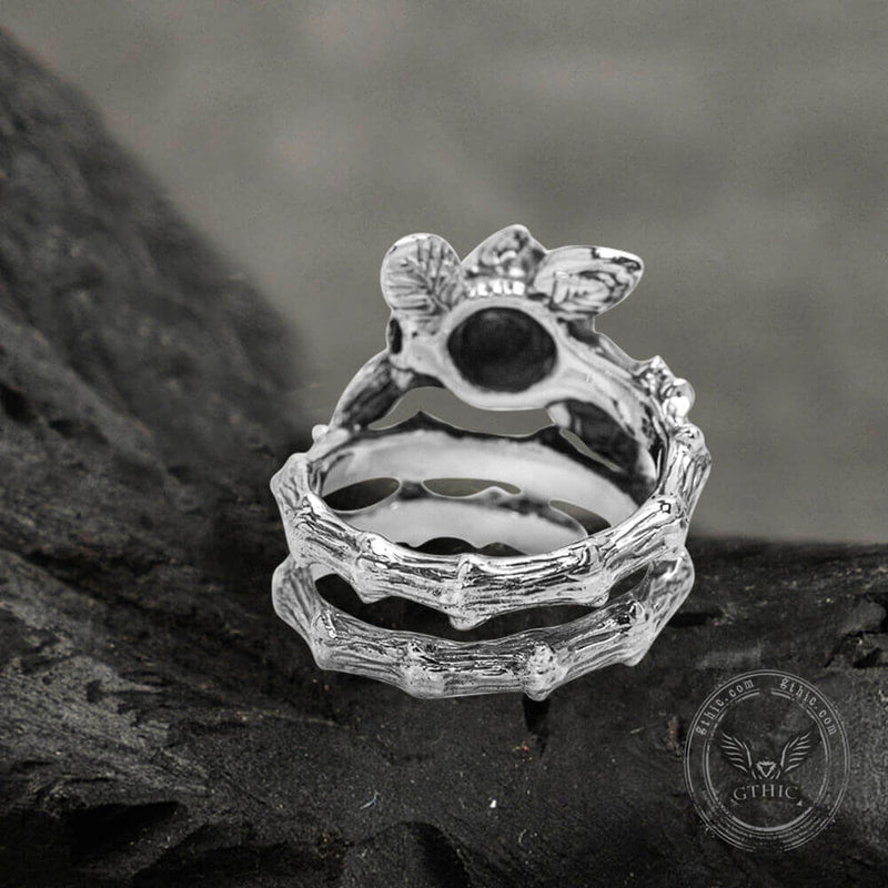 Gothic Rose Sterling Silver Ring