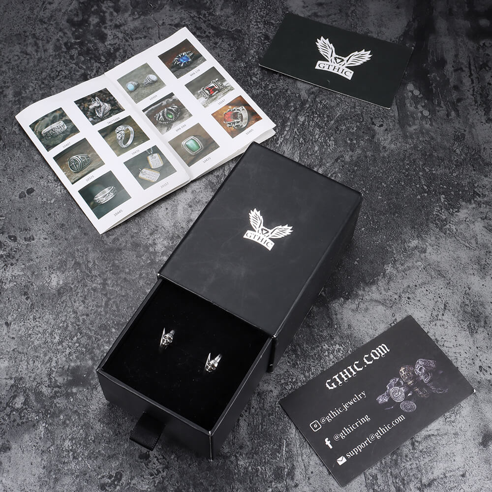 Boucles d'Oreilles Crâne Gothique Acier Inoxydable