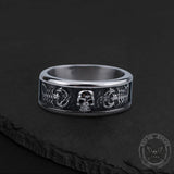 Gothic Skull With Scorpion Stainless Steel Ring 04 | Gthic.com