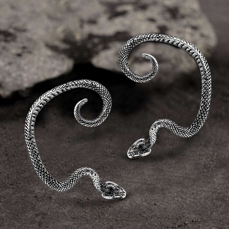 Gothic Snake Stainless Steel Earrings | Gthic.com