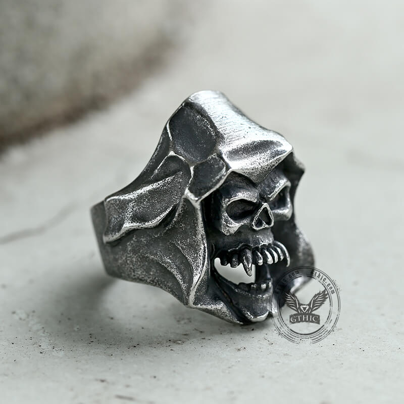 Gothic The Death Skull Stainless Steel Ring | Gthic.com