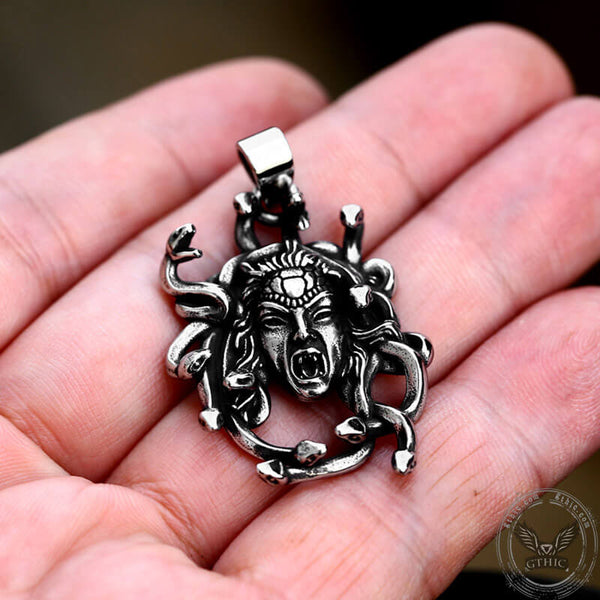 Greek Gorgon Medusa Stainless Steel Pendant | Gthic.com