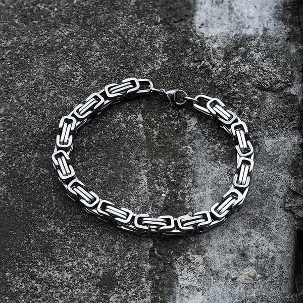 Simple Lightning Bolt Loop Chain Stainless Steel Bracelet – GTHIC