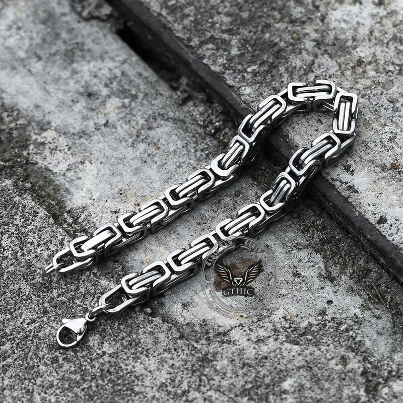 Simple Lightning Bolt Loop Chain Stainless Steel Bracelet – GTHIC