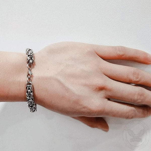 Classic Byzantine Chain Stainless Steel Bracelet