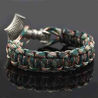 Thor's Hammer Braided Rope Viking Bracelet | Gthic.com