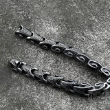 Vintage Dragon Bones Stainless Steel Animal Bracelet