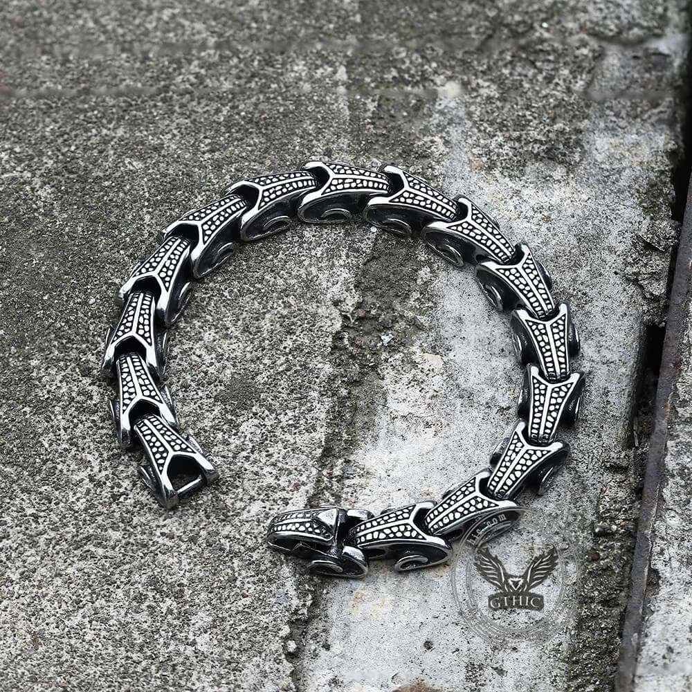 Vintage Dragon Bones Stainless Steel Animal Bracelet