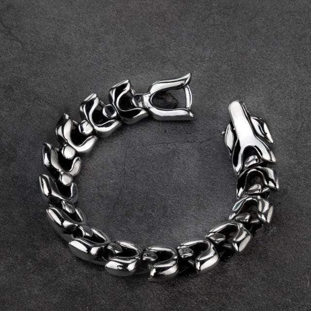 Vintage Dragon Scale Stainless Steel Bracelet | Gthic.com