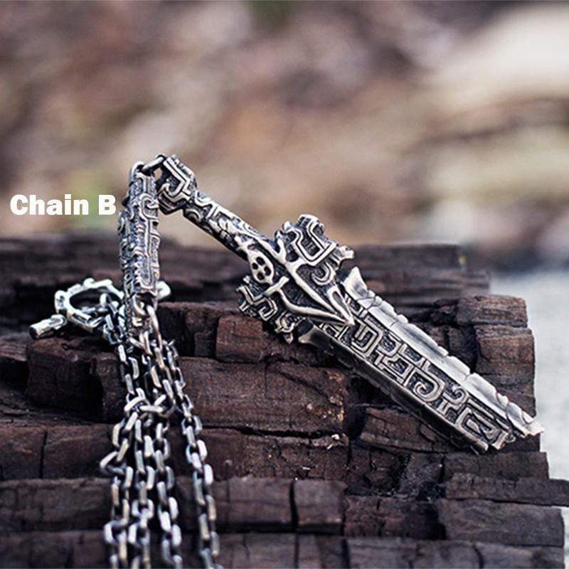 Antiquity Broken Sword 925 Silver Pendant