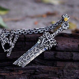Antiquity Broken Sword 925 Silver Pendant