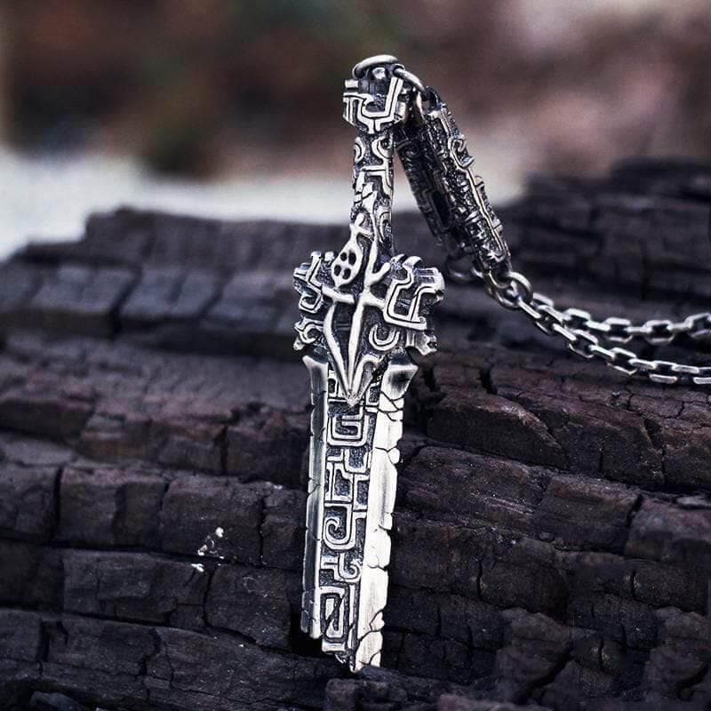 Antiquity Broken Sword 925 Silver Pendant