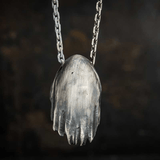 Grim Reaper Sterling zilveren schedel hanger