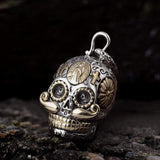 Hat Magic Sterling Silver Sugar Skull Pendant | Gthic.com