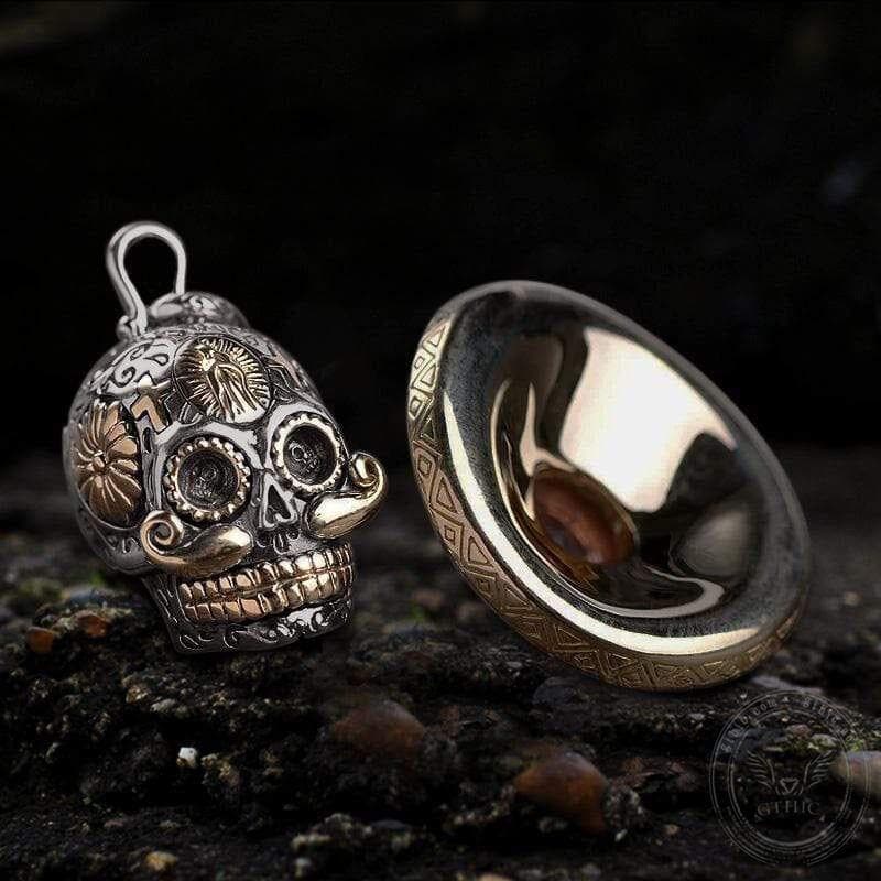 Hat Magic Sterling Silver Sugar Skull Pendant | Gthic.com