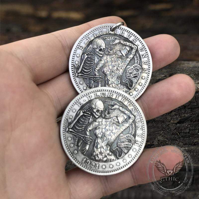 Kashenf Ghost Beauty Papilio Hobo Nickel Pendant