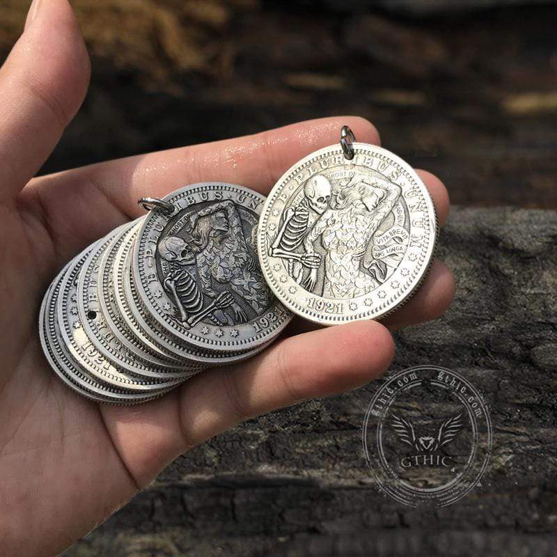 Kashenf Ghost Beauty Papilio Hobo Nickel Pendant