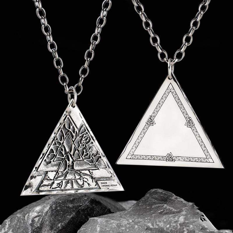 Valknut Life of Tree 925 Silver Viking Pendant | Gthic.com