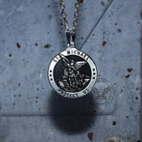 St. Michael Protect Us Stainless Steel Pendant 05 | Gthic.com
