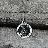 St. Michael Protect Us Stainless Steel Pendant 06 | Gthic.com