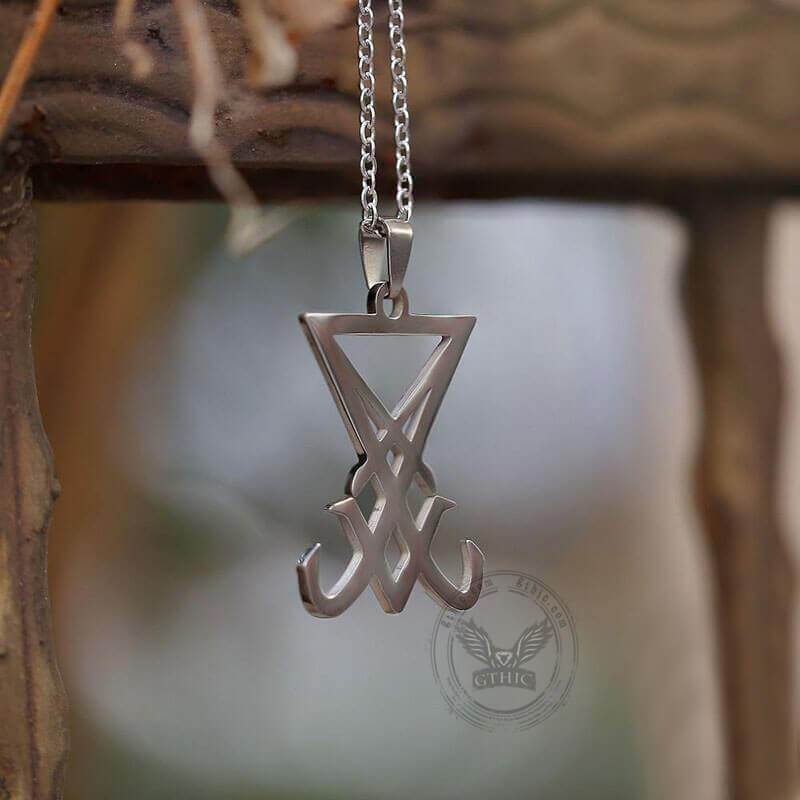 Seal of Lucifer Nephilim Satan Stainless Steel Pendant | Gthic.com