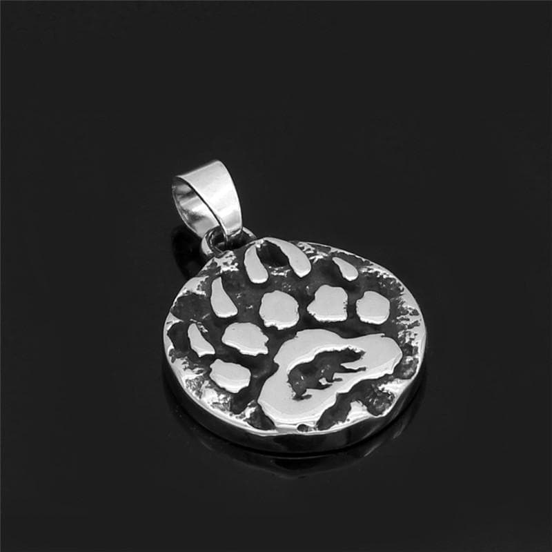 Bear Claw Amulet Stainless Steel Viking Necklace | Gthic.com